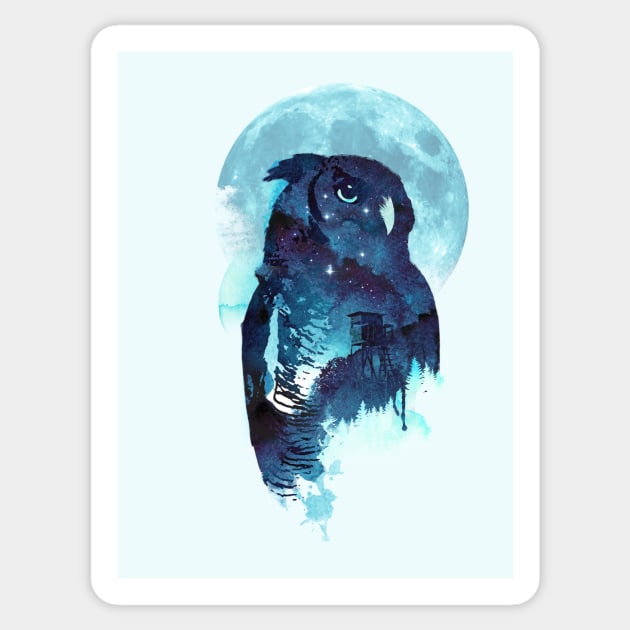 Midnight Owl Sticker by astronaut